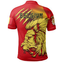 Belgium Polo Shirt Lion, Belgium Shirt Flag - Wonder Print Shop