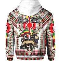 Custom Ethiopia Hoodie Dashiki White Style LT6 - Wonder Print Shop