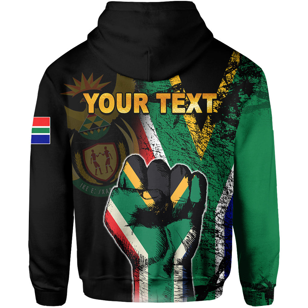 Custom South Africa Hoodie Flag Grunge Style LT6 - Wonder Print Shop
