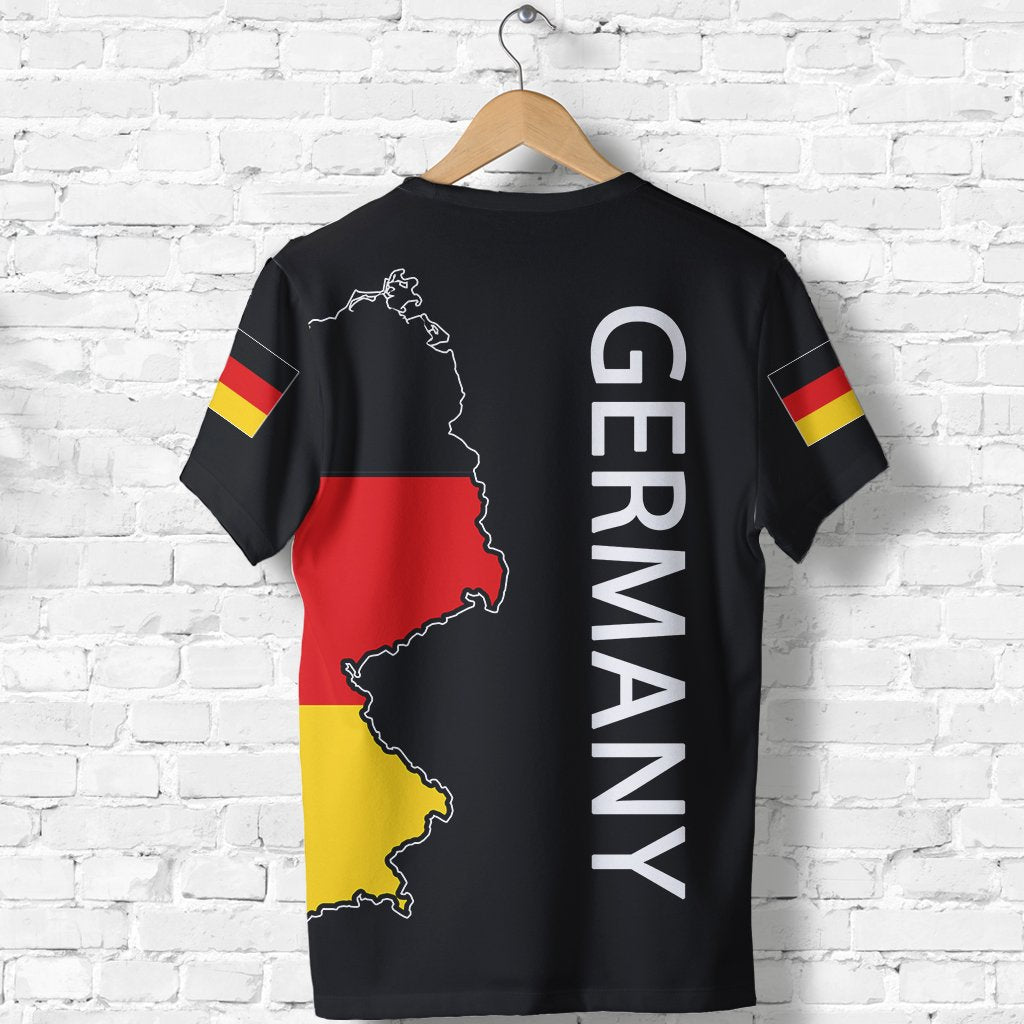 Germany T Shirt Map Flag - Wonder Print Shop