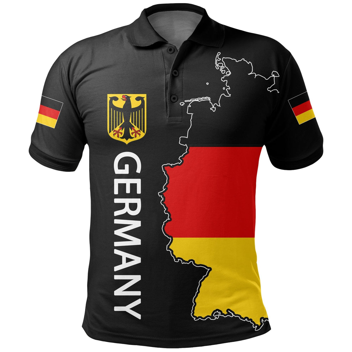 Germany Polo Map Flag - Wonder Print Shop