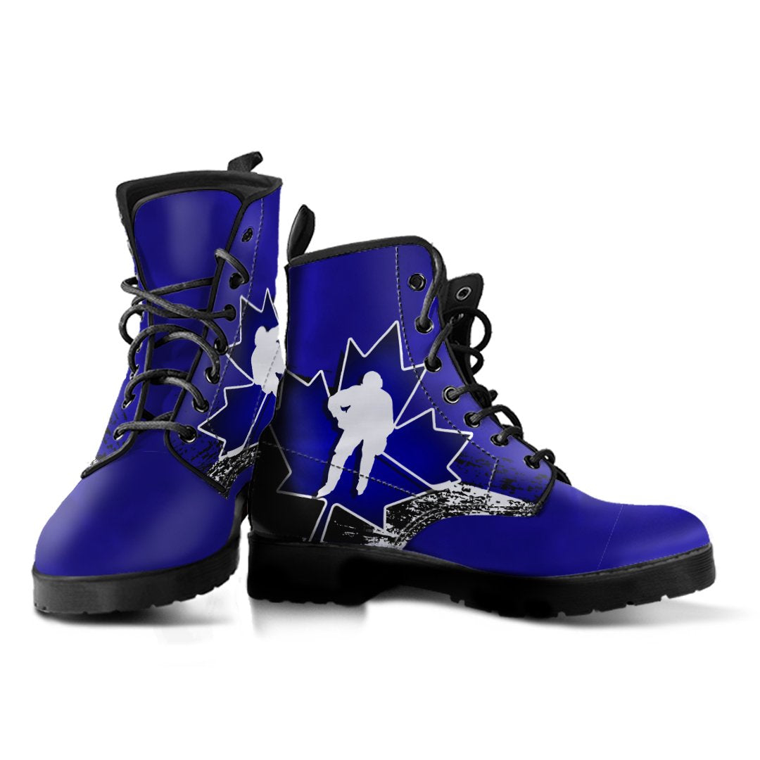 canada-leather-boots-blue-maple-leaf-hockey