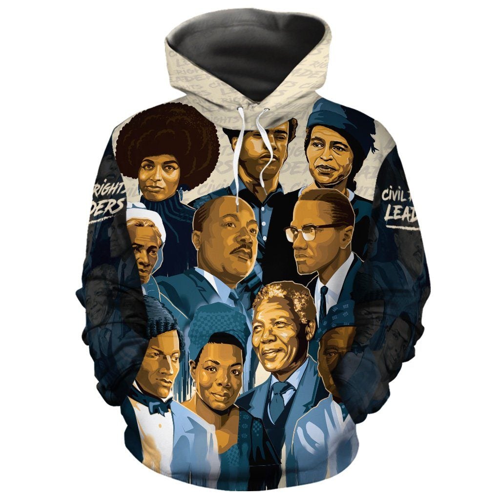 African Hoodie Civil Rights Leaders 4 Hoodie - Wonder Print Shop