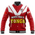 Custom Personalised Mate Ma'a Tonga Rugby Baseball Jacket Tongan Kupesi Red Style LT9 - Wonder Print Shop