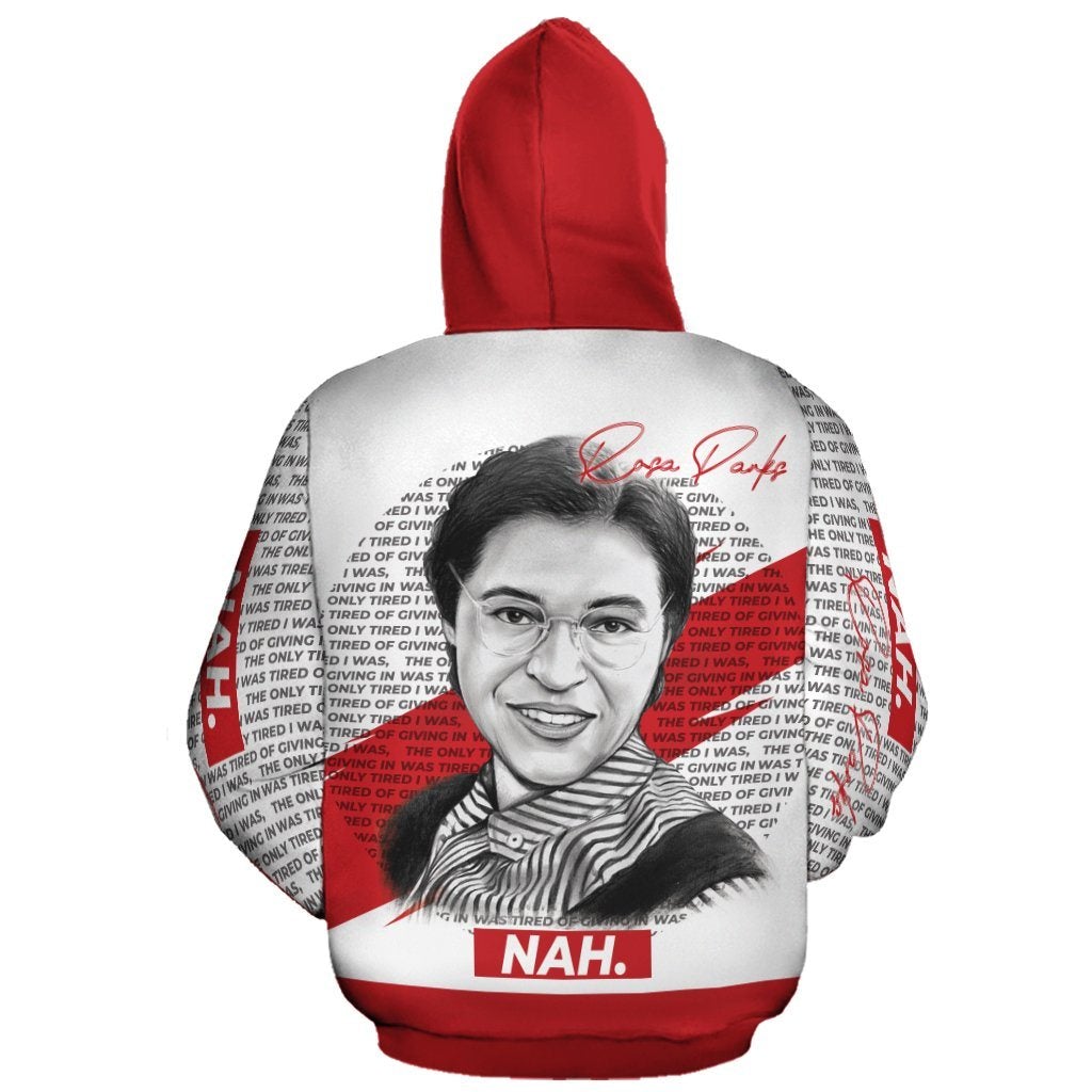 African Hoodie Rosa Parks Nah Hoodie - Wonder Print Shop