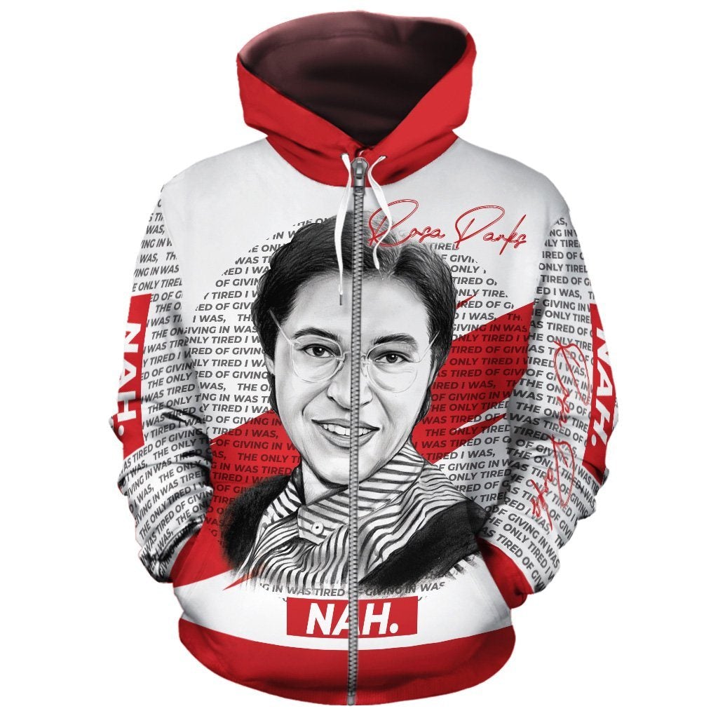 African Hoodie Rosa Parks Nah Hoodie - Wonder Print Shop