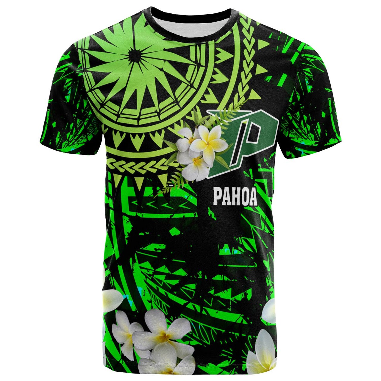 Hawaii Polynesian T Shirt Pahoa High and intermediate School with Polynesian Patterns LT10 - Wonder Print Shop