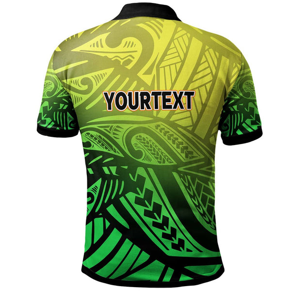 Hawaii Kaimuki High School Polo Shirt - Custom Kaimuki High School Polynesian Pattern