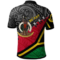 Vanuatu Polo Shirt Custom Vanuatu Independence Anniversary with Coat of Arms and Polynesian Polo Shirt LT10 - Wonder Print Shop