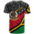 Vanuatu T Shirt Custom Vanuatu Independence Anniversary with Coat of Arms and Polynesian T Shirt LT10 - Wonder Print Shop