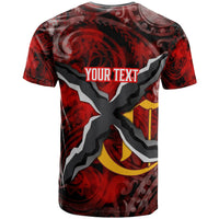 Custom Hawaii T Shirt James B. Castle High School Knights Polynesian LT10 - Wonder Print Shop