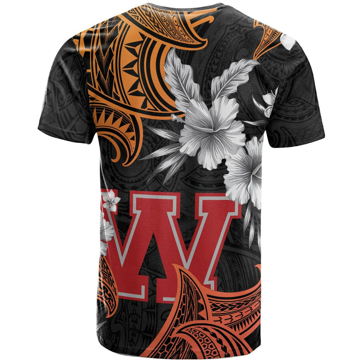 Custom Hawaii T Shirt Waialua High and intermediate School Tribal Pattern LT10 - Wonder Print Shop