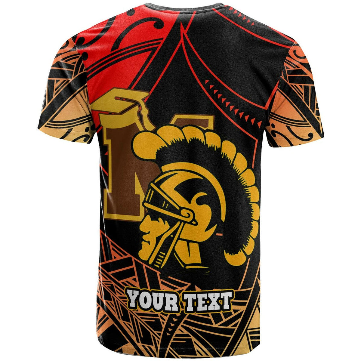 Hawaii Custom Polynesian T Shirt Mililani High School The Trojans Pride Tribal Pattern LT10 - Wonder Print Shop