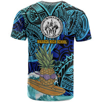 Custom Hawaii T Shirt Waiakea High School with Polynesian Culture and Tiki Surfer LT10 - Wonder Print Shop