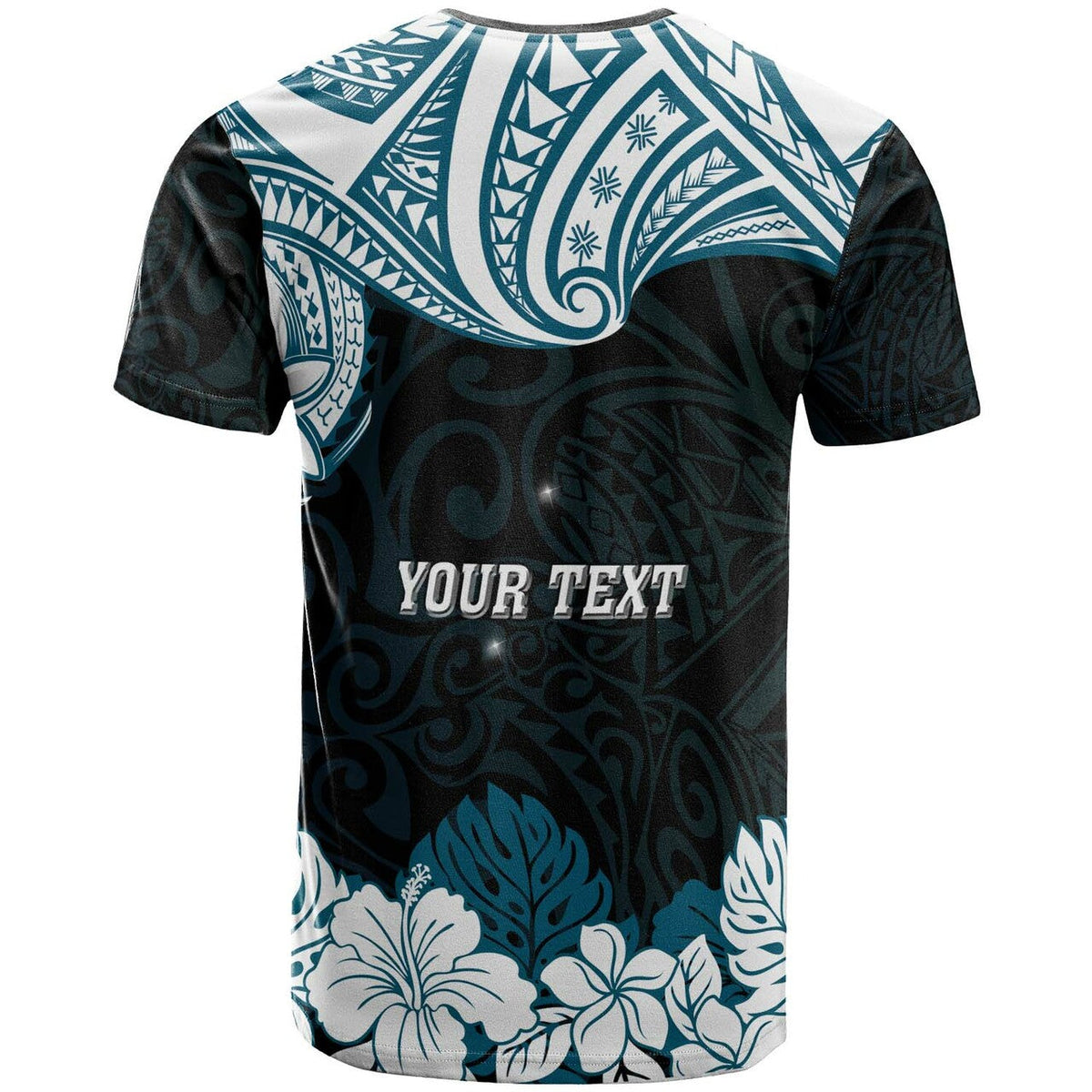 Hawaii Kapolei High School Custom T Shirt Kapolei High School Hibicus Flower and Polynesian Pattern LT10 - Wonder Print Shop
