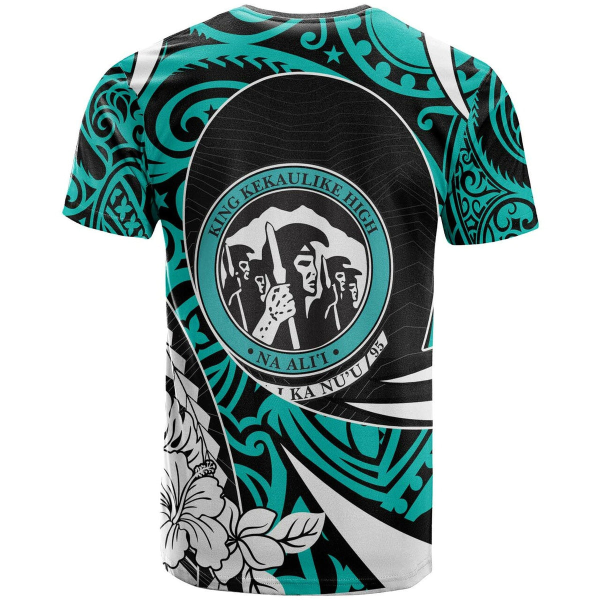 Custom Hawaii T Shirt King Kekaulike High School Polynesian Tribal Pattern LT10 - Wonder Print Shop