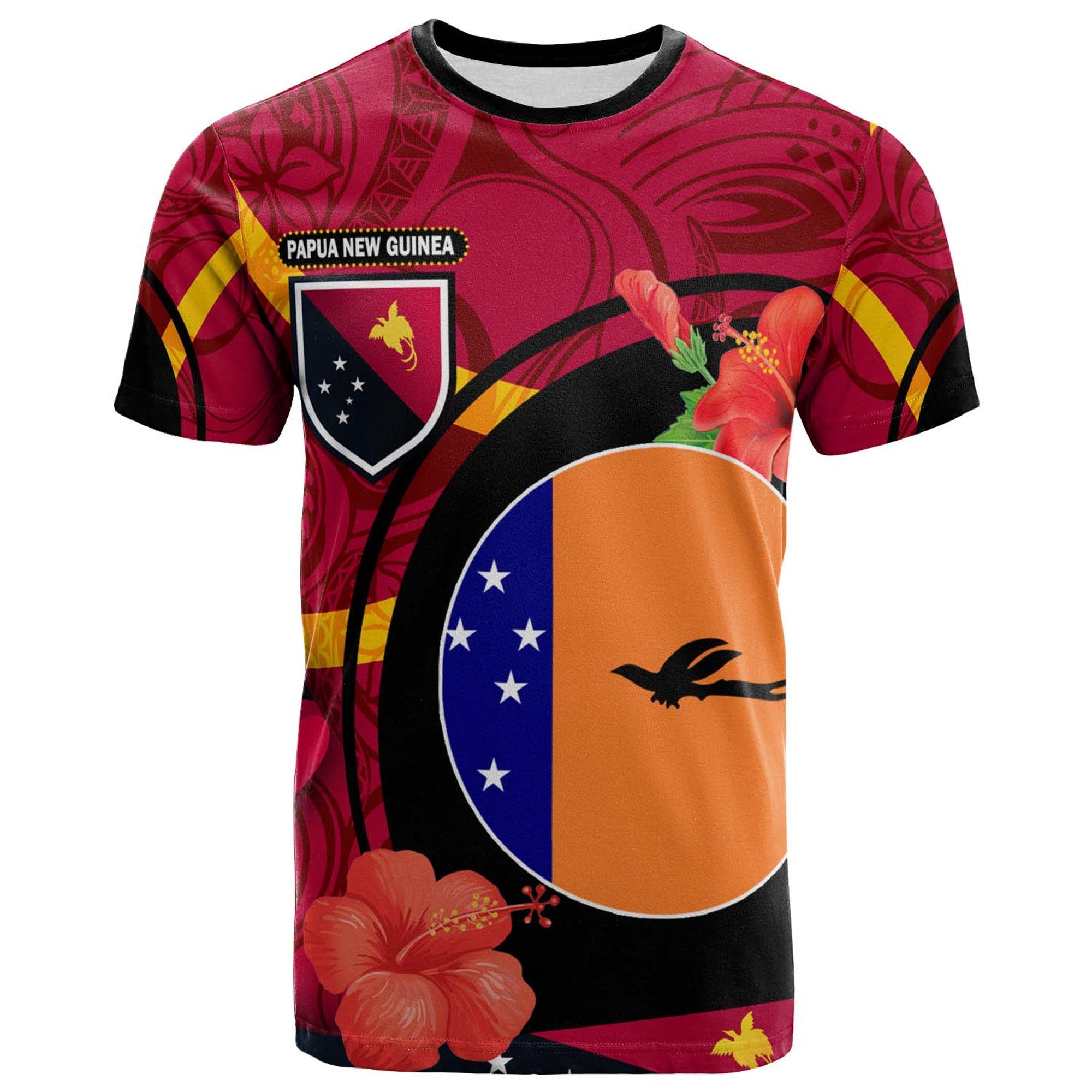 papua-new-guinea-t-shirt-new-ireland-flag-of-png-with-hibicus-and-polynesian-culture-t-shirt