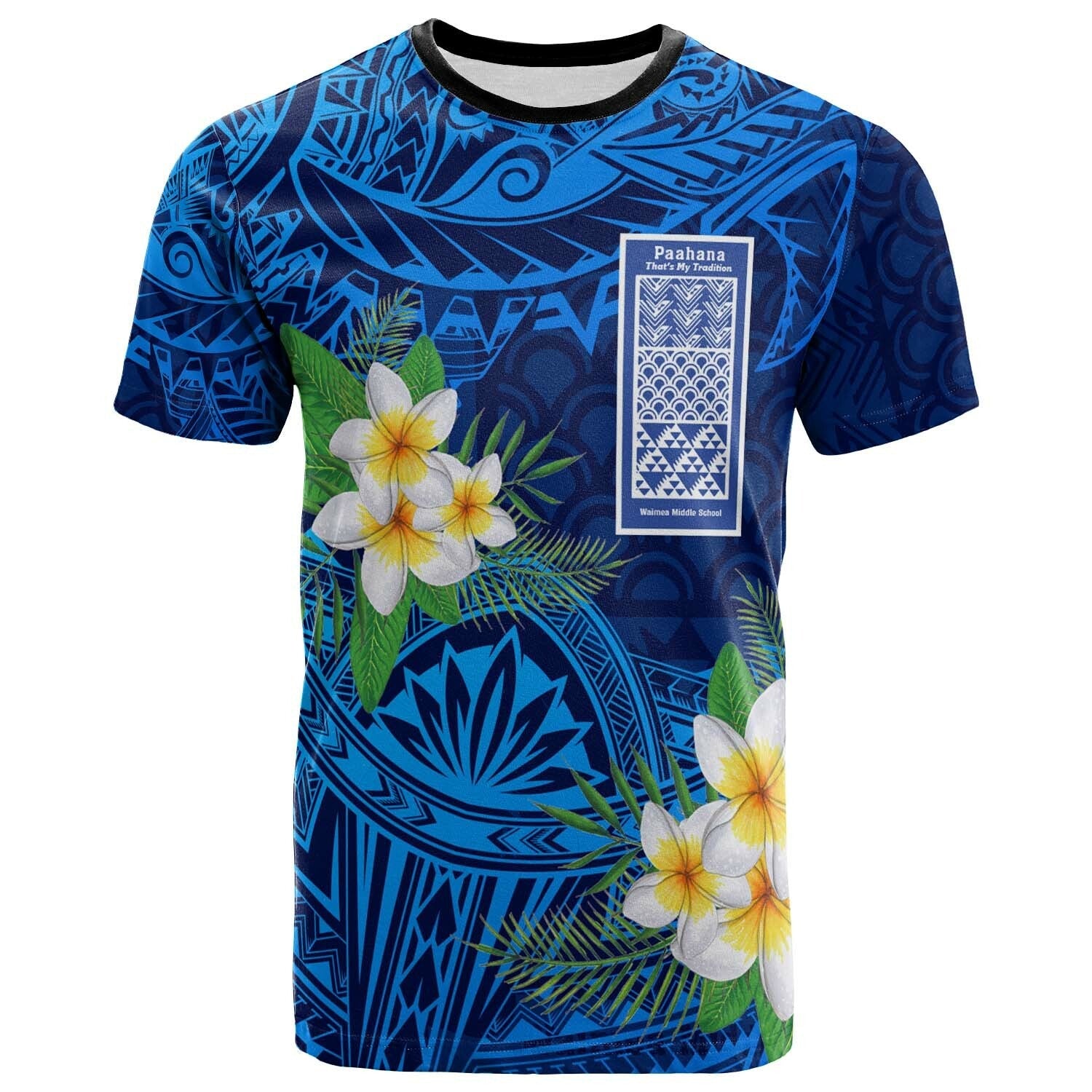 Hawaii Polynesian T Shirt Waimea Middle Public Conversion Charter School Polynesian Patterns LT10 - Wonder Print Shop