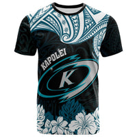 Hawaii Kapolei High School Custom T Shirt Kapolei High School Hibicus Flower and Polynesian Pattern LT10 - Wonder Print Shop