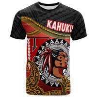 Hawaii Polynesian T Shirt Kahuku High and intermediate School The Red Raiders Polynesian Culture Pride LT10 - Wonder Print Shop