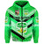 Custom Papua New Guinea Kimbe Cutters Zip Hoodie Rugby Green, Custom Text And Number LT8 - Wonder Print Shop