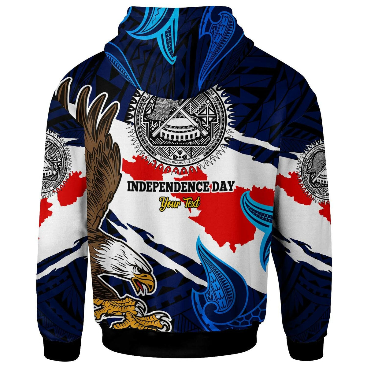American Samoa Hoodie Custom Happy Independence Day Samoa with Polynesian Culture LT10 - Wonder Print Shop