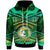 Tonga Custom Hoodie Liahona High Shool with Tonga Patterns with Green Effect LT10 - Wonder Print Shop