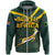 African Hoodie South Africa Springbok Zipper Hoodie - Rugby Fan - Wonder Print Shop