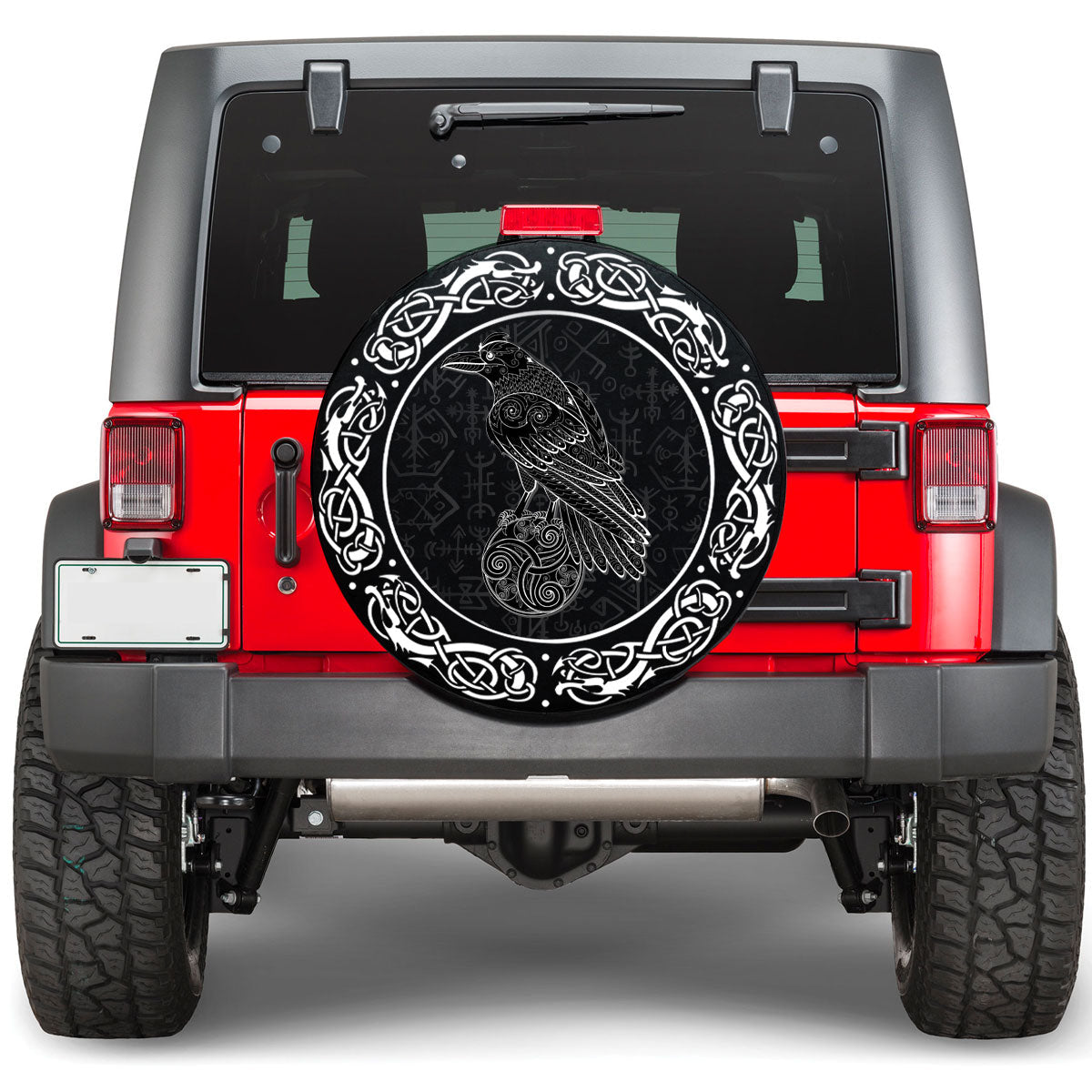 Viking Magic Fairyland Crow From Ancient Celtic Legend Viking Spare Tire Cover RLT12 - Wonder Print Shop
