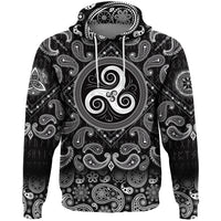 Viking Hoodie Mainly Associated With Life Cycle with Bandana Paisley Style RLT12 - Wonder Print Shop