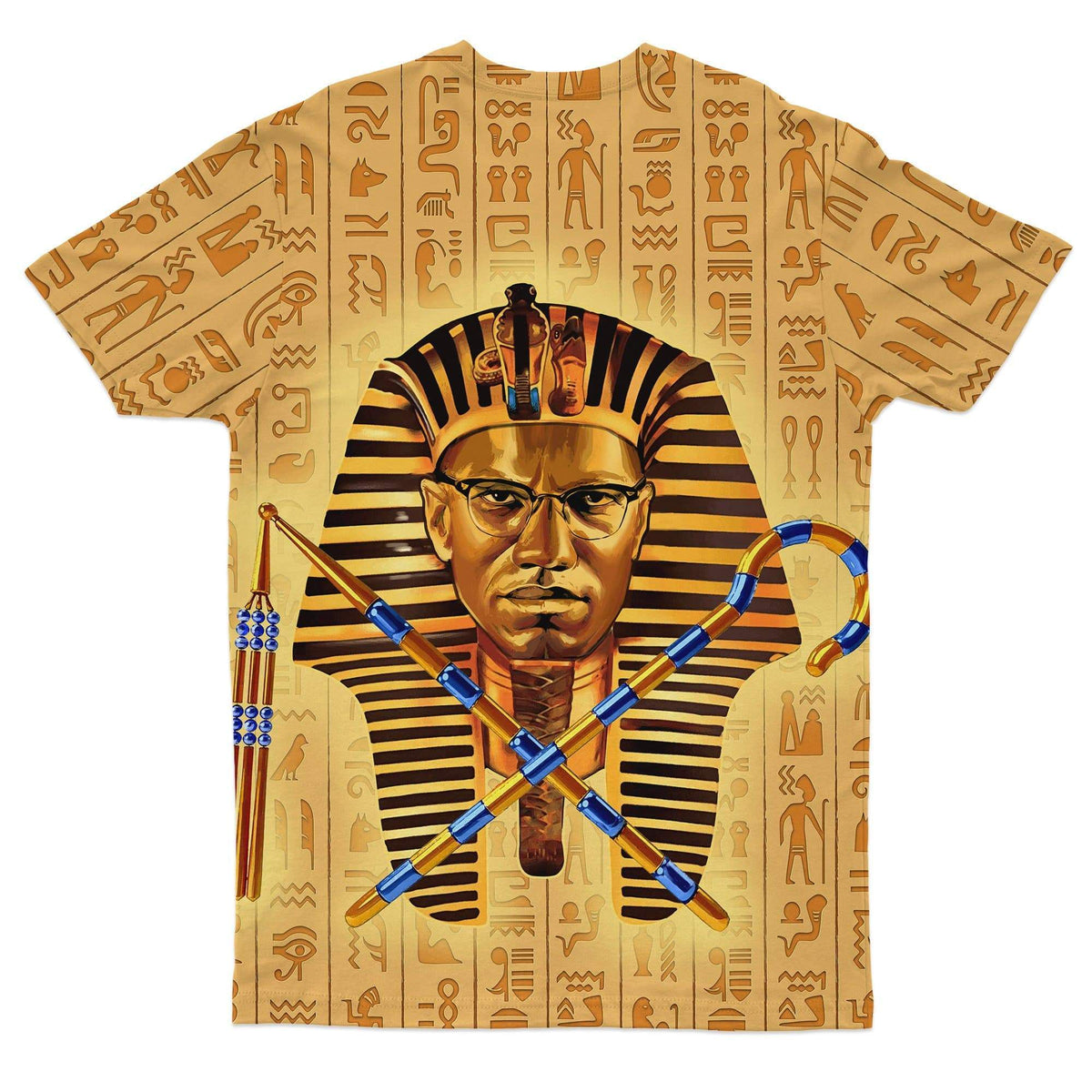 Malcolm X Pharaoh African T Shirt - Wonder Print Shop