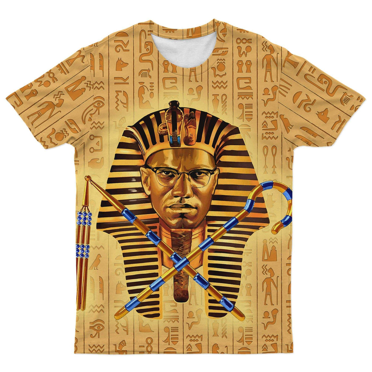Malcolm X Pharaoh African T Shirt - Wonder Print Shop