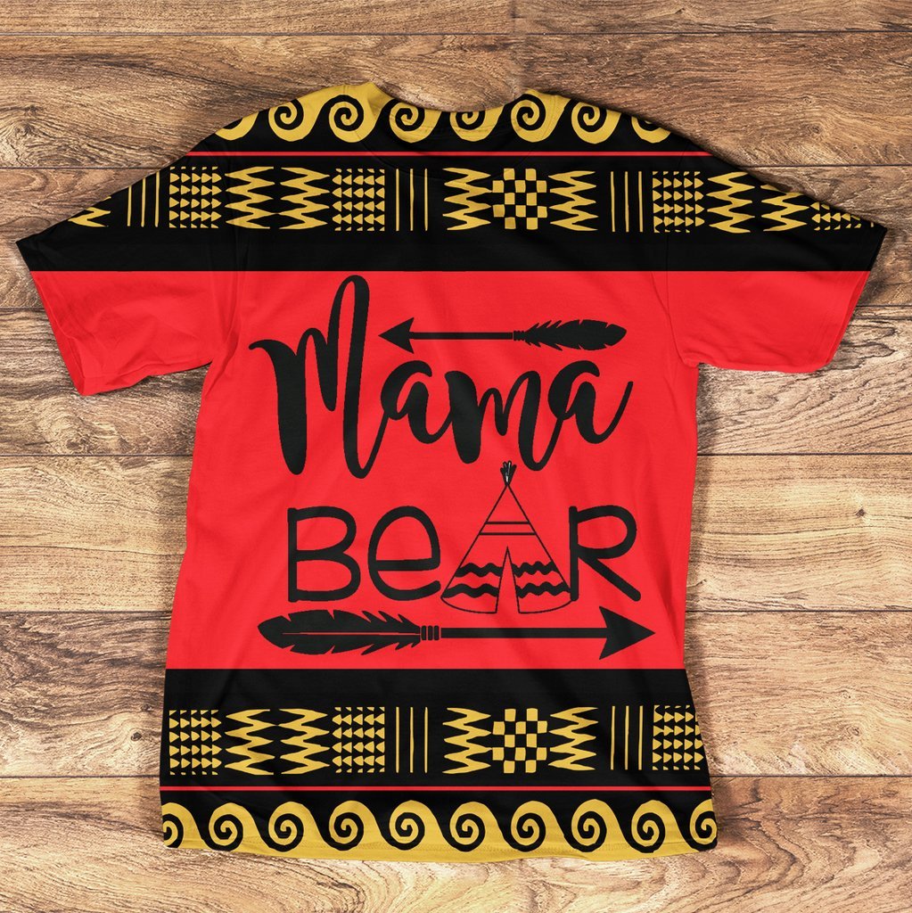 Mama Bear Arrow Tribe Symbols Native American Pride 3D Tshirt LT10 - Wonder Print Shop