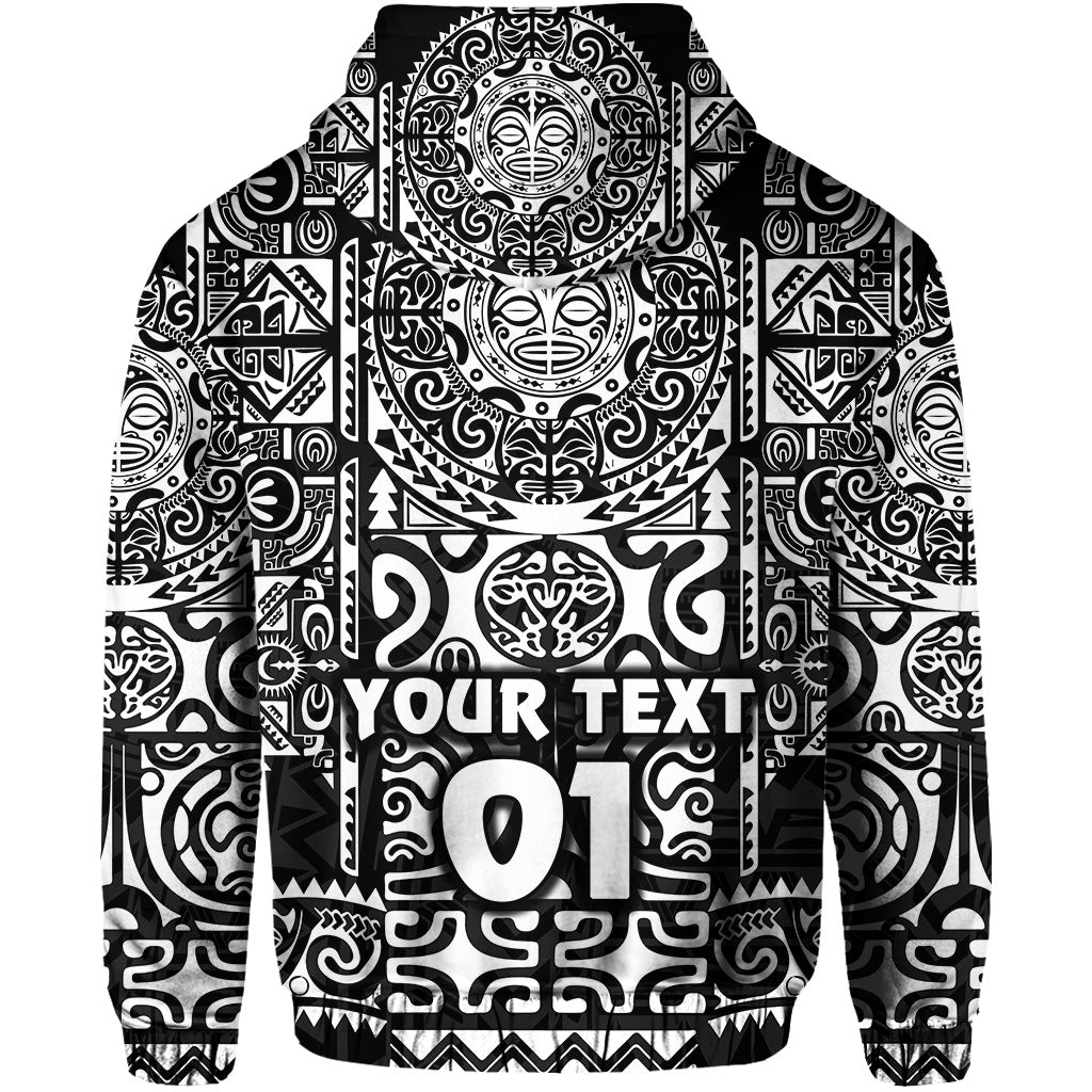 Custom Marquesas Islands Hoodie Marquesan Tattoo Unique Style Black LT8 - Wonder Print Shop
