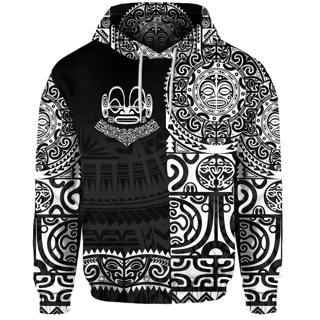 Custom Marquesas Islands Hoodie Marquesan Tattoo Unique Style Black LT8 - Wonder Print Shop