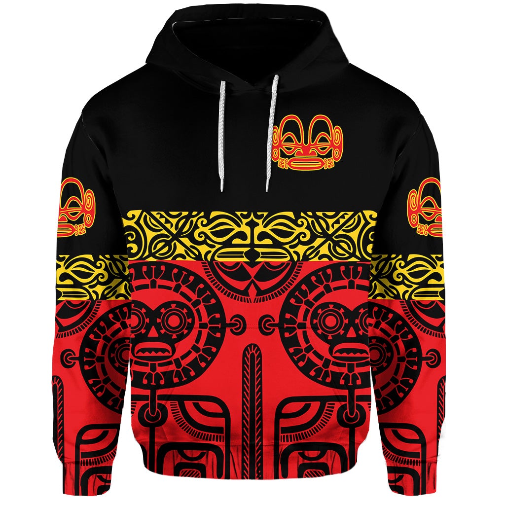 Custom Marquesas Islands Hoodie Marquesan Tattoo Special Style Red LT8 - Wonder Print Shop
