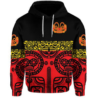 Custom Marquesas Islands Hoodie Marquesan Tattoo Special Style Red LT8 - Wonder Print Shop
