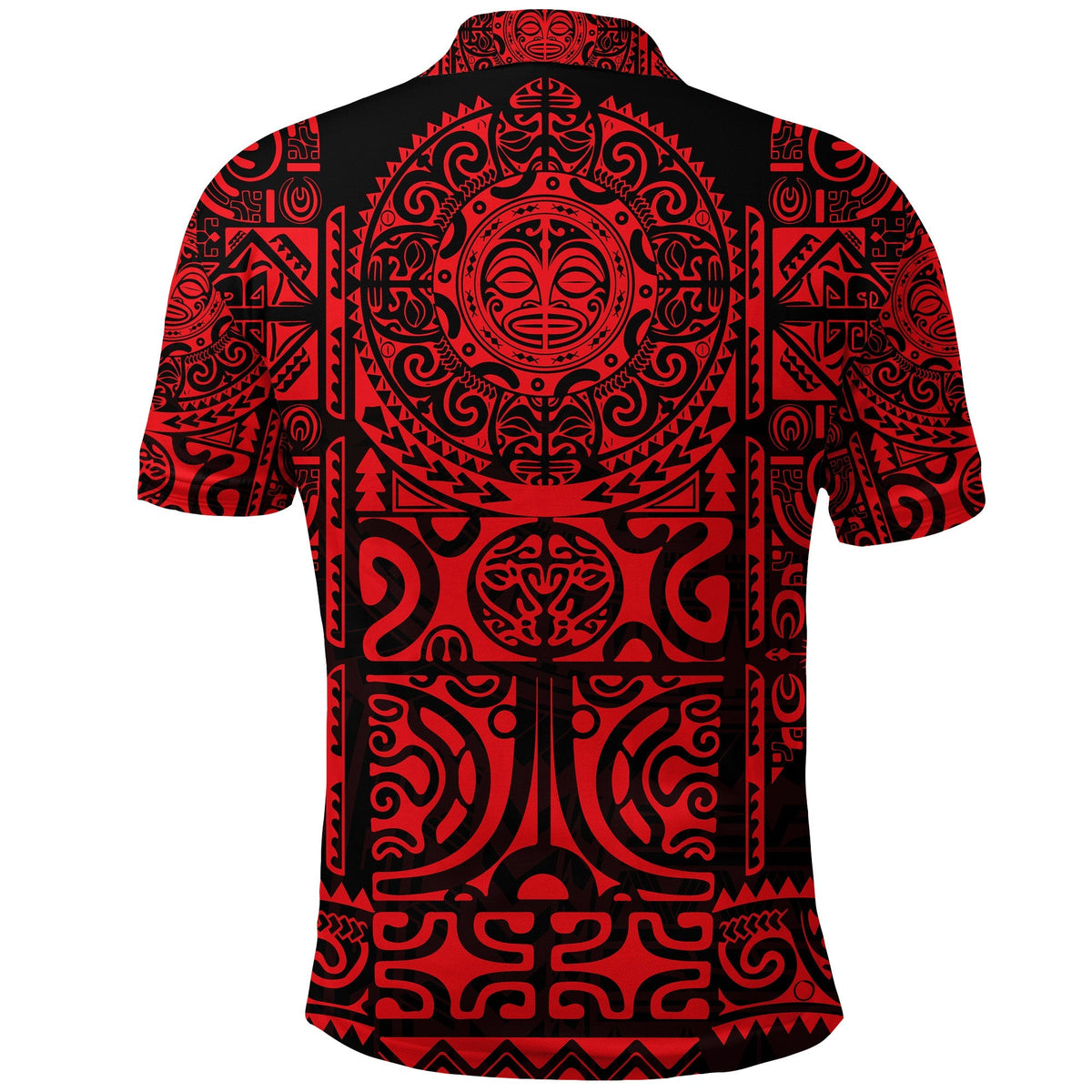 Marquesas Islands Polo Shirt Marquesan Tattoo Unique Style Red LT8 - Wonder Print Shop
