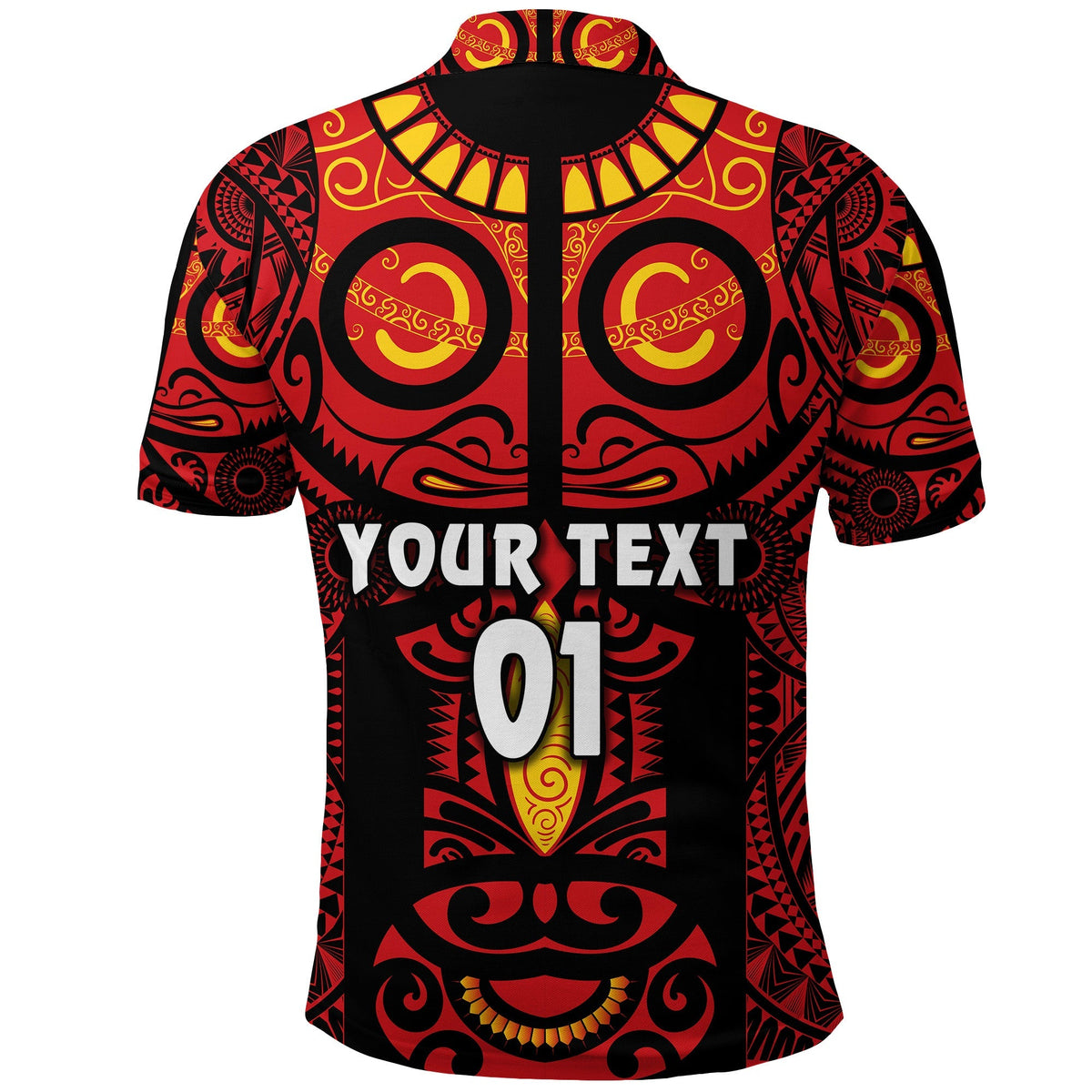 Custom Marquesas Islands Polo Shirt Marquesan Tattoo Original Style Red LT8 - Wonder Print Shop