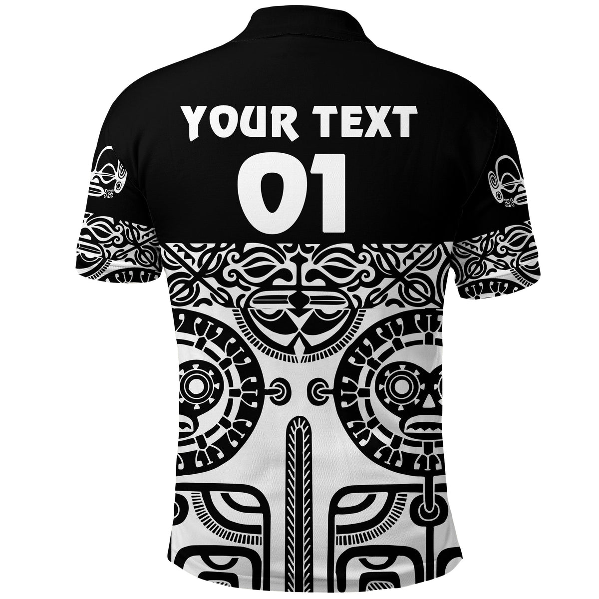 Custom Marquesas Islands Polo Shirt Marquesan Tattoo Special Style Black LT8 - Wonder Print Shop