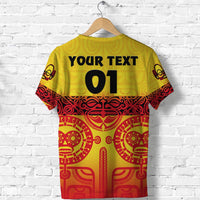 Custom Marquesas Islands T Shirt Marquesan Tattoo Special Style Gradient Yellow LT8 - Wonder Print Shop