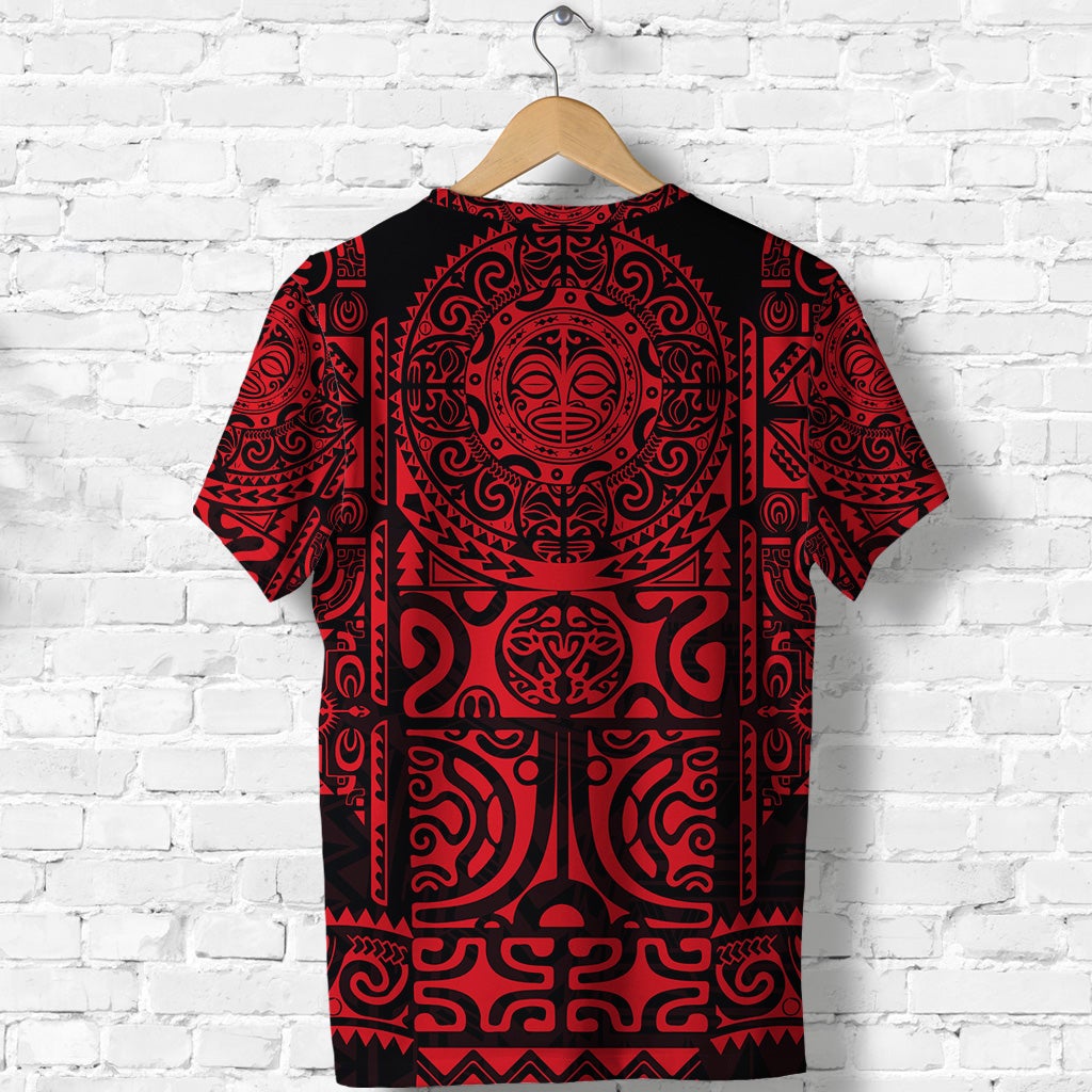 Marquesas Islands T Shirt Marquesan Tattoo Unique Style Red LT8 - Wonder Print Shop