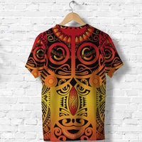 Marquesas Islands T Shirt Marquesan Tattoo Original Style Gradient Red LT8 - Wonder Print Shop