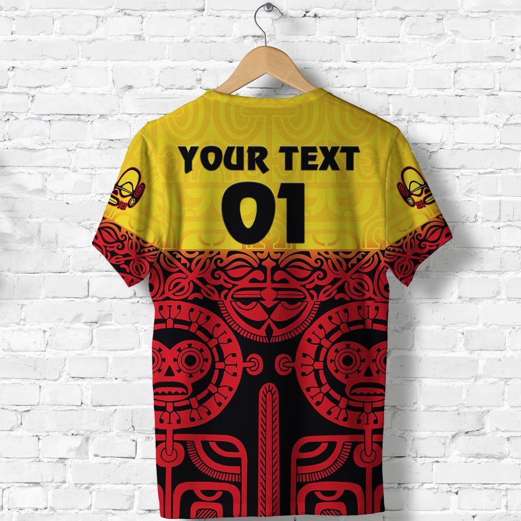 Custom Marquesas Islands T Shirt Marquesan Tattoo Special Style Gradient Red LT8 - Wonder Print Shop