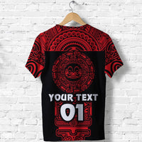 Custom Marquesas Islands T Shirt Marquesan Tattoo Simplified Version Red LT8 - Wonder Print Shop