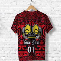Custom Marquesas Islands T Shirt Marquesan Tattoo Simple Style Red LT8 - Wonder Print Shop