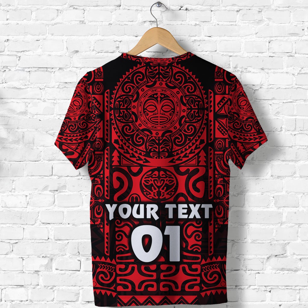 Custom Marquesas Islands T Shirt Marquesan Tattoo Unique Style Red LT8 - Wonder Print Shop