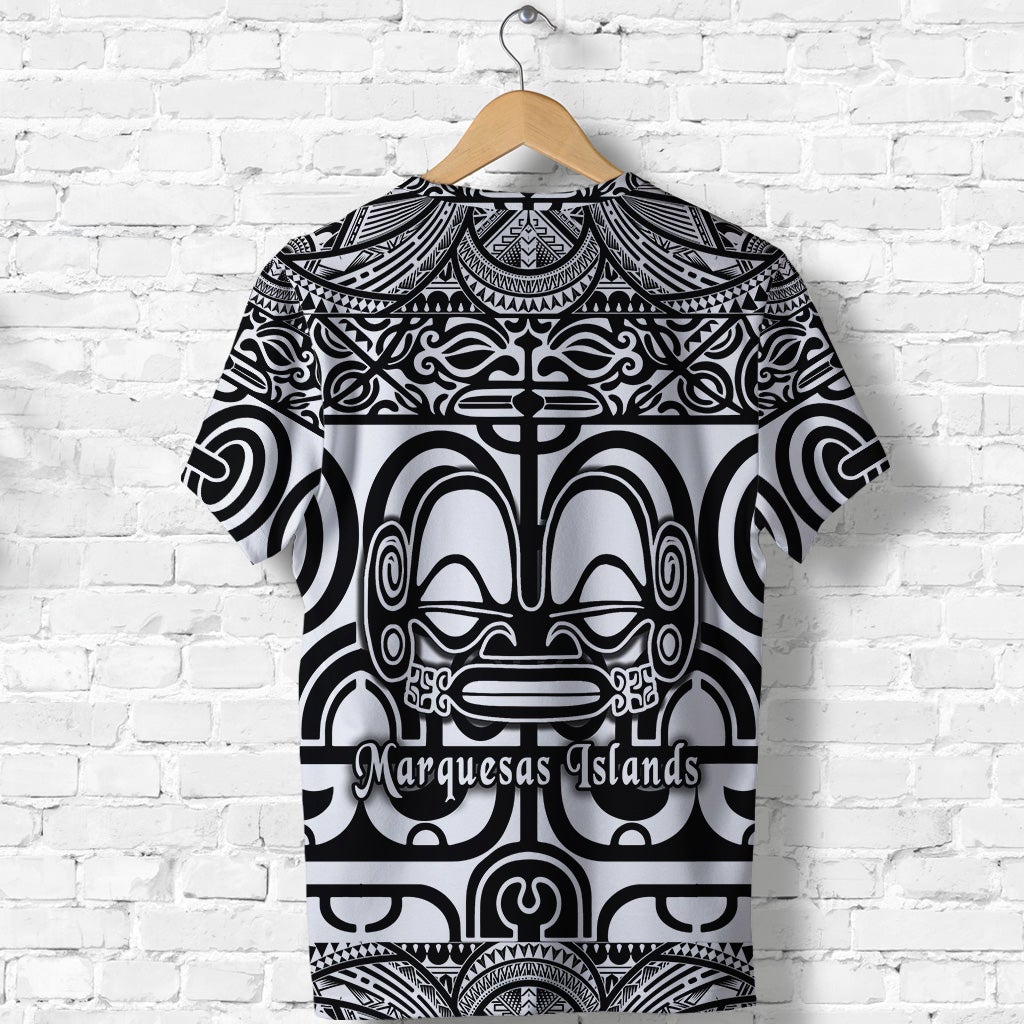 Marquesas Islands T Shirt Marquesan Tattoo Simple Style Black LT8 - Wonder Print Shop