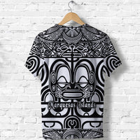 Marquesas Islands T Shirt Marquesan Tattoo Simple Style Black LT8 - Wonder Print Shop