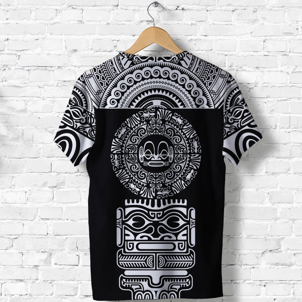 Marquesas Islands T Shirt Marquesan Tattoo Simplified Version Black LT8 - Wonder Print Shop
